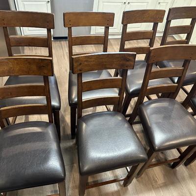 A-America Dining Table W/ Butterfly Leaf & (8) Chairs