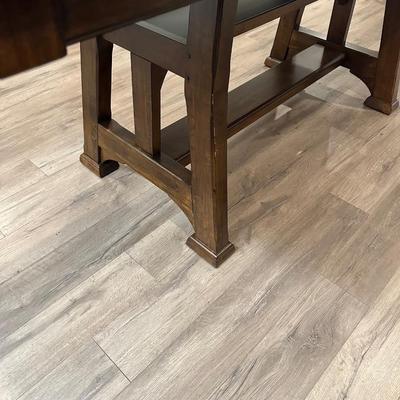 A-America Dining Table W/ Butterfly Leaf & (8) Chairs