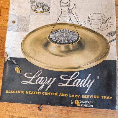 Lazy Susan Electric Heated Center & Serving Tray
