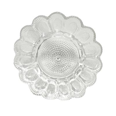 Vintage Hobnailed Deviled Egg Plate