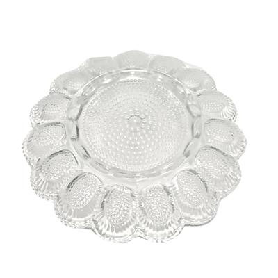 Vintage Hobnailed Deviled Egg Plate