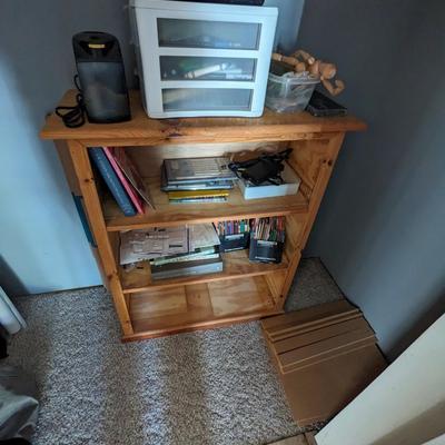 Wooden Book Shelf (no contents)