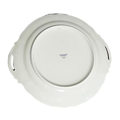 Bernardaud Limoges Closed Handled Porcelain Cake Plate