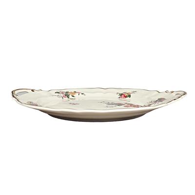 Bernardaud Limoges Closed Handled Porcelain Cake Plate