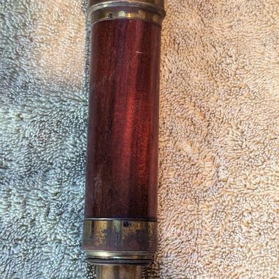 Antique Brass and Wood Body Nautical Spyglass