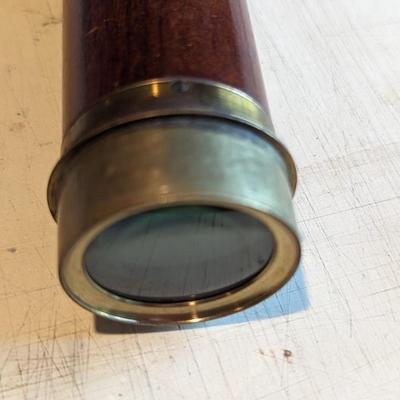 Antique Brass and Wood Nautical Spyglass