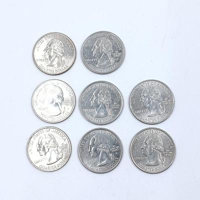 LOT 10: Set of 8 State Quarters 2000 - 2015