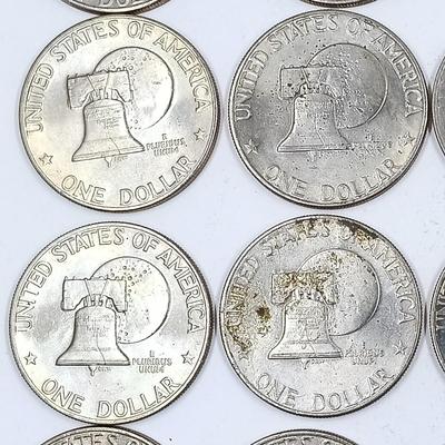 LOT 13: Set of 16 Bicentennial Eisenhower Dollar Coins
