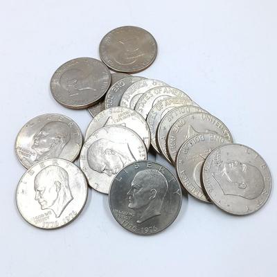 LOT 13: Set of 16 Bicentennial Eisenhower Dollar Coins