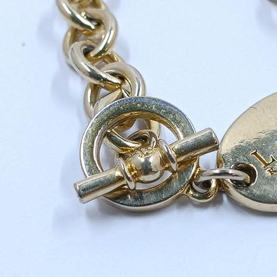 LOT 21: Vintage Ralph Lauren Goldtone Beaded Toggle Choker Necklace, Ralph Lauren Goldtone Toggle Bracelet and More