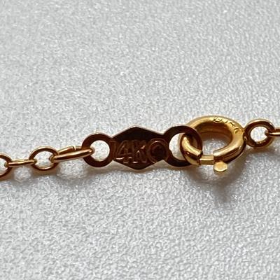 LOT 53J: Gold Necklace - 14K., Tw 2.65g, 18