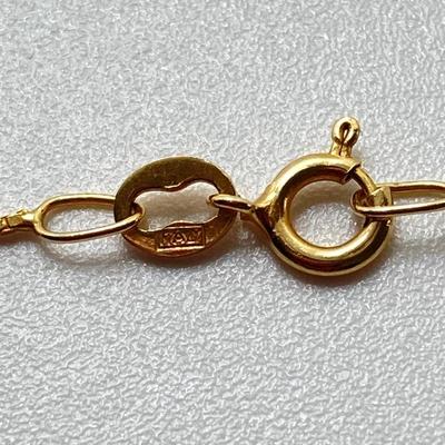 LOT 69J: Multi-Color Jade MK CI Italy Gold Swan Pendant Necklace - 14K., Tw 3.07g, 16