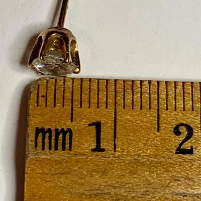 LOT 112: Diamond Stud Earring, 14k, 1.38g Tw.