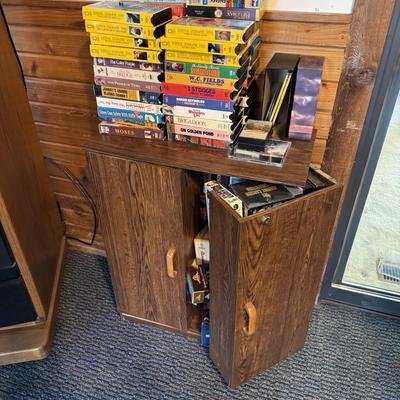 VHS tapes & stand