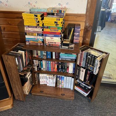VHS tapes & stand