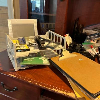 Desk & supplies