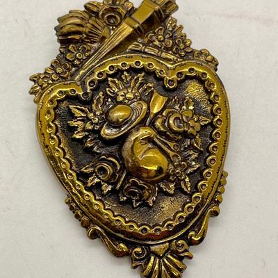 Bronze Badge Brooch Pin