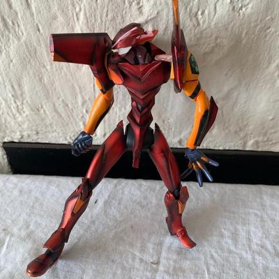 RED EVA Unit 02 Neon Genesis Evangelion Kaiyodo Action Figure 7"