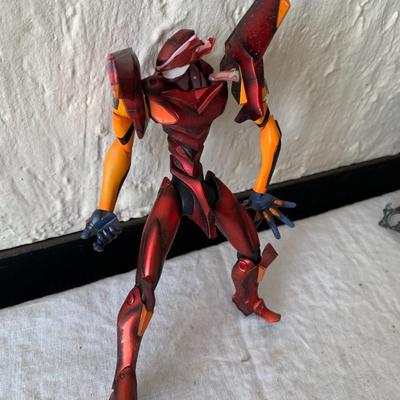 RED EVA Unit 02 Neon Genesis Evangelion Kaiyodo Action Figure 7"