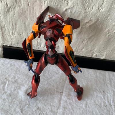 RED EVA Unit 02 Neon Genesis Evangelion Kaiyodo Action Figure 7"