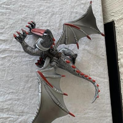 Mega Block Dragon Red and silver