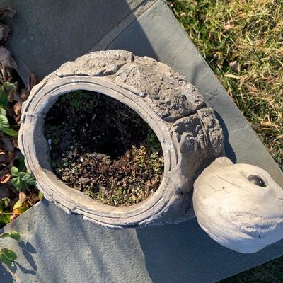 PAIR Garden Turtle Planters On Stands