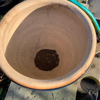Blue Glaze Planter