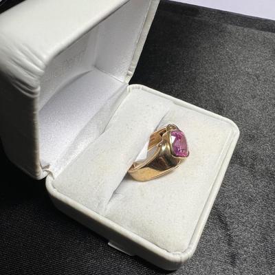 10 K Gold Ring with Stone
