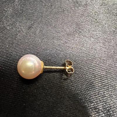 14 K and Pearl Earrings
