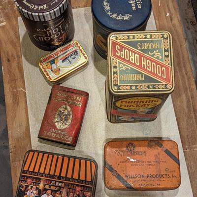 Assortment of Collectible Advertising Tins