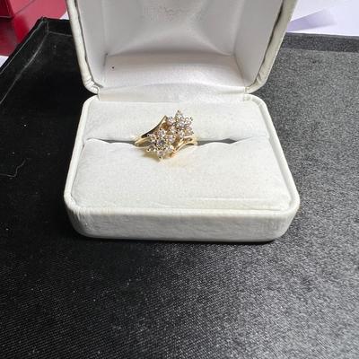 14 K Gold and Diamond ring