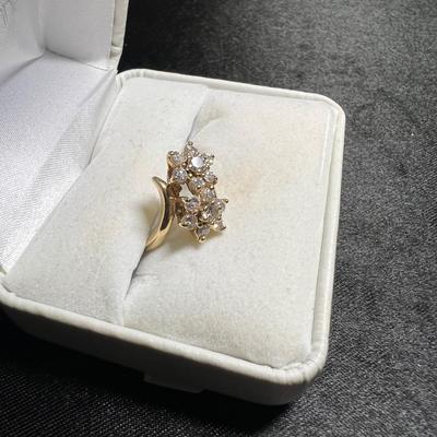14 K Gold and Diamond ring