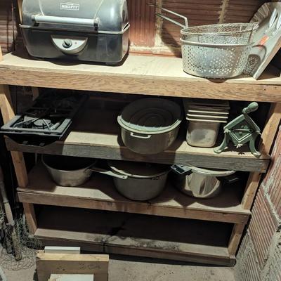 Assortment Of Misc Cookware Wagner Ware Pressure Cooker