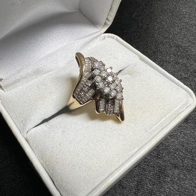 10K Gold with Baguettes