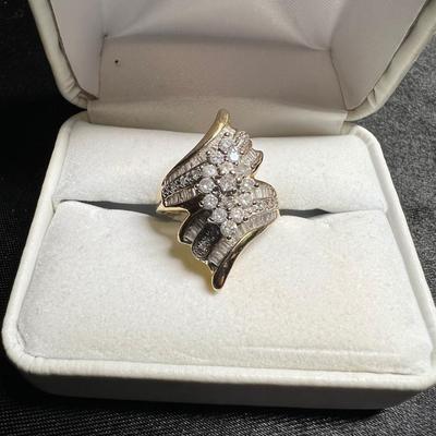 10K Gold with Baguettes