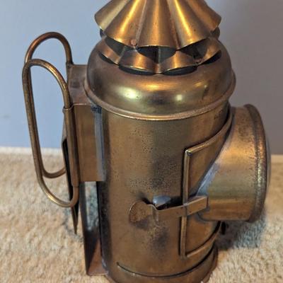 Vintage Brass Boat Signal Lamp