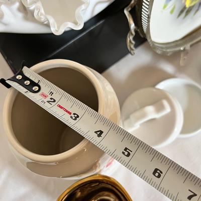 Antique Max Dannhorn Porcelain Tray + Vntg. Contemp. Decorative Lot