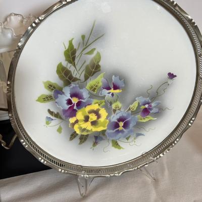 Antique Max Dannhorn Porcelain Tray + Vntg. Contemp. Decorative Lot