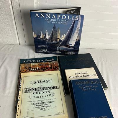 U1037 Lot of Annapolis Books with Historical References