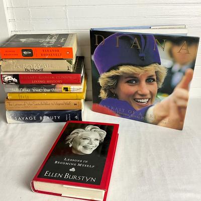 U1046 Large Hard and Soft Back of Notable Women Book Lot