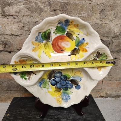 Trio of Italian pottery pieces