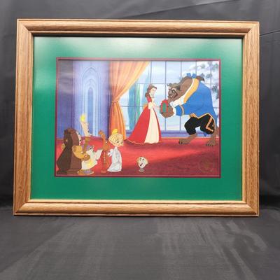 Beauty And The Beast Framed Disney Lithograph