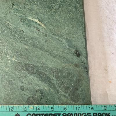Green marble pastry board