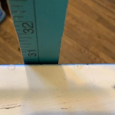 Antique Enamel Top Table