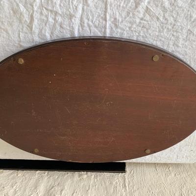vintage inlaid wood tray 13" x 24"