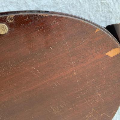 vintage inlaid wood tray 13" x 24"