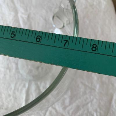 Large glass pitcher, tip jar or fish bowl?