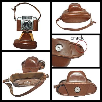 VIntage Agfa Silette SLE 35mm Camera w/ Leather Case