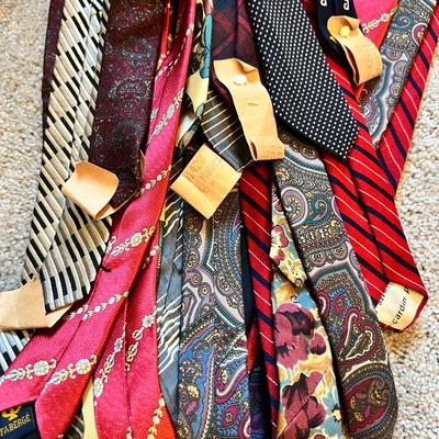 11 Designer Vintage Ties - Lanvin, Pierre Cardin, Harve Bernard + More