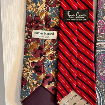 11 Designer Vintage Ties - Lanvin, Pierre Cardin, Harve Bernard + More